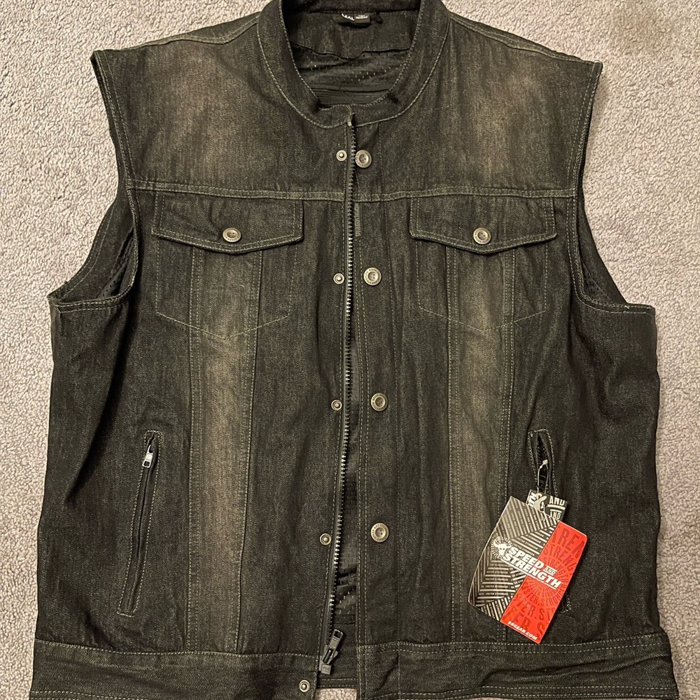 SSGear speed and strength soul shaker denim vest